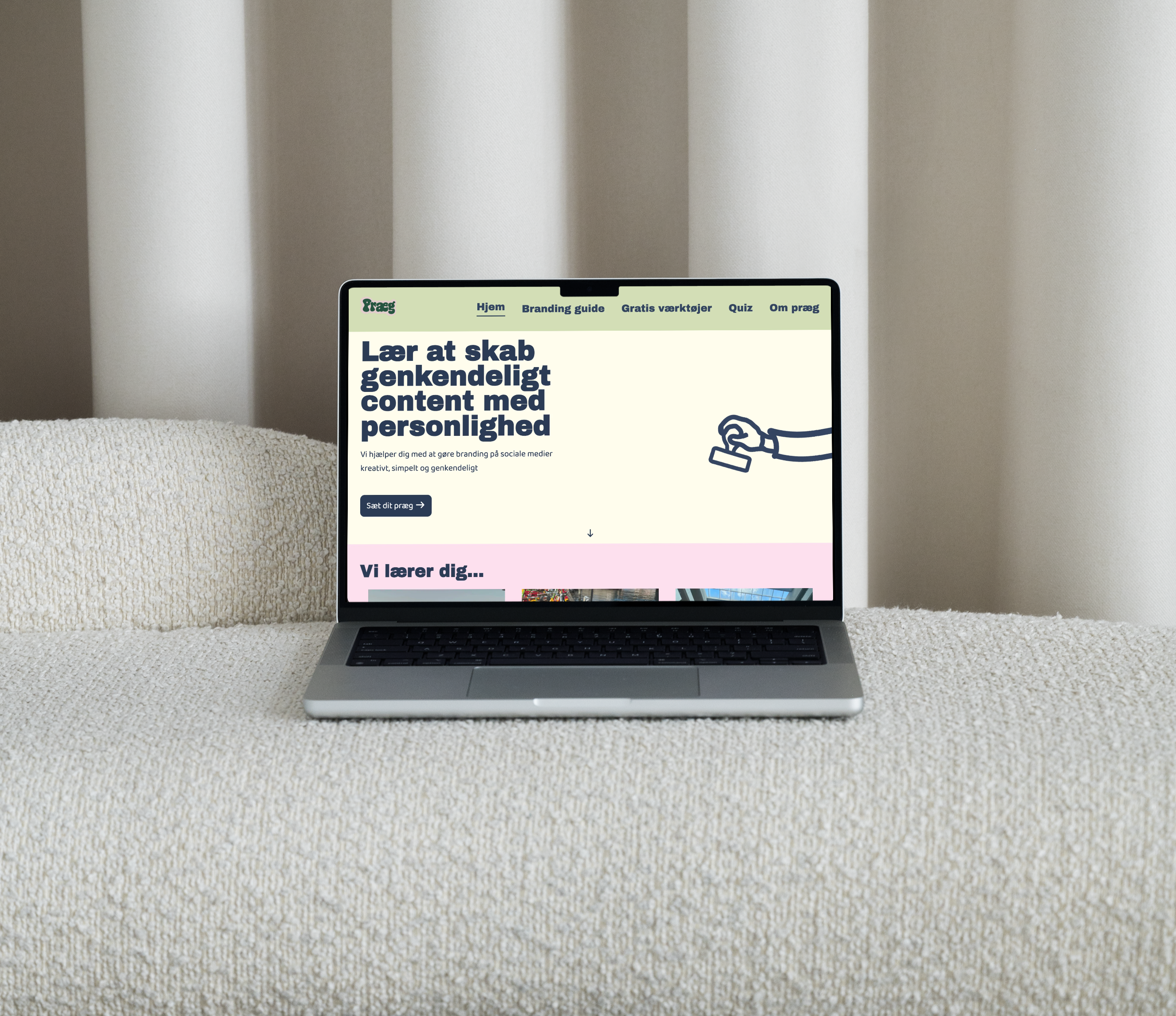 Præg-projektmockup