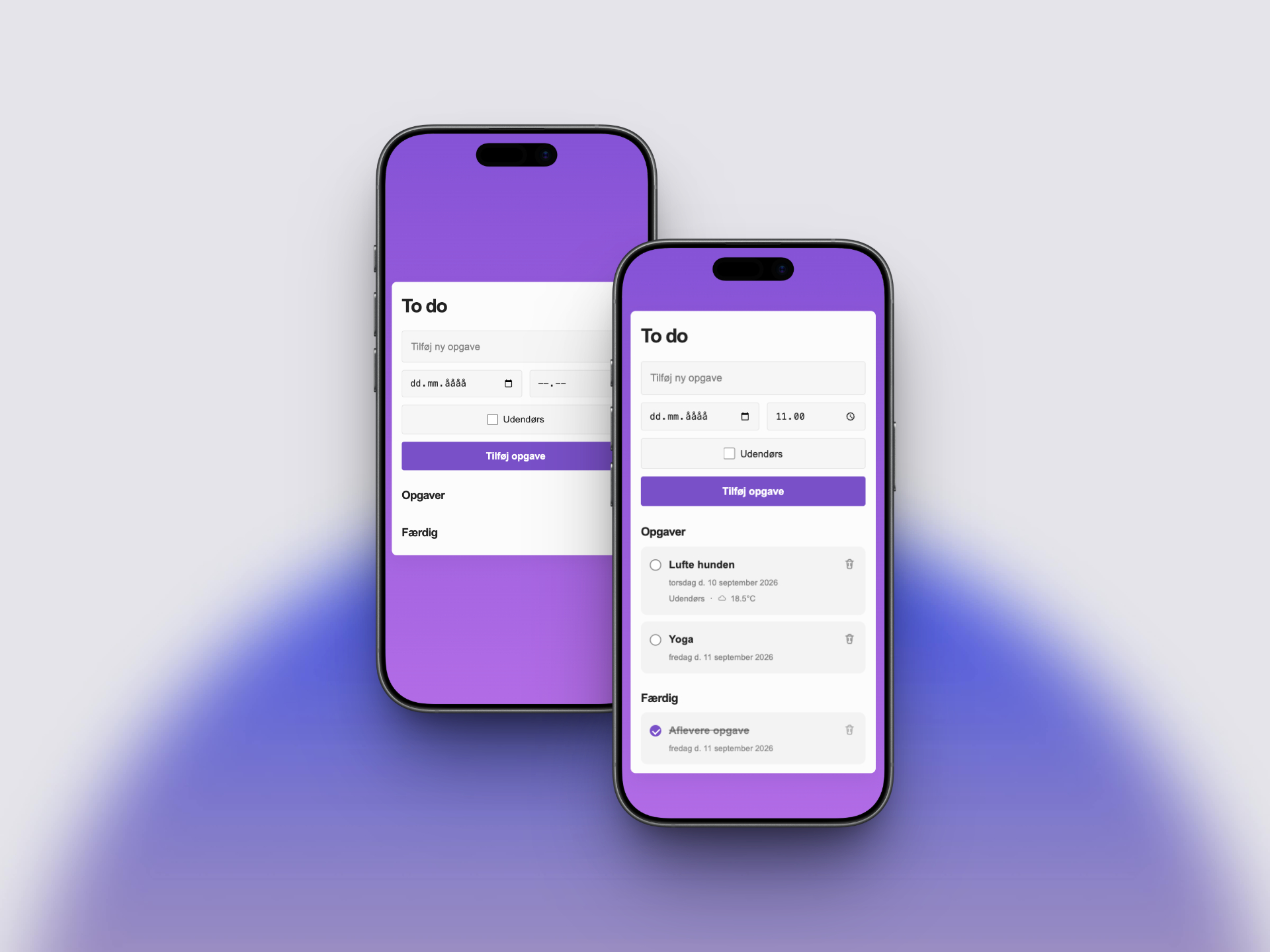 To Do-projektmockup